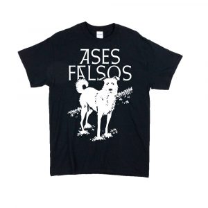 Polera Negra Perro Blanco
